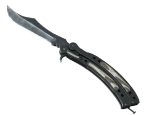 ★ Butterfly Knife | Black Laminate (Factory New)