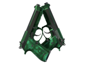 Dual Berettas | Polished Malachite (Field-Tested)