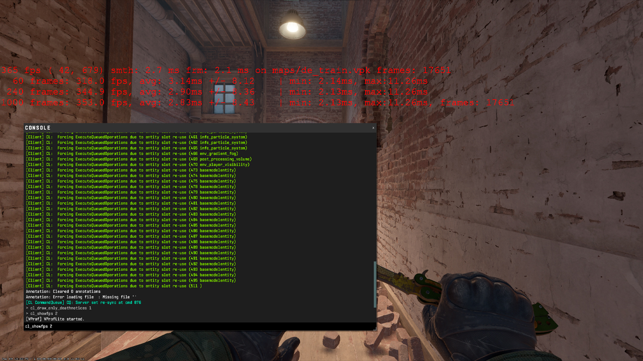 Method 1: Developer Console (cl_showfps)