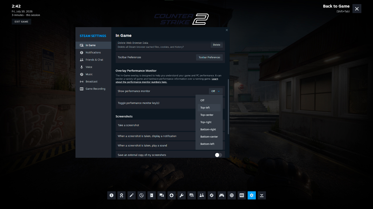 Method 2: Steam Overlay