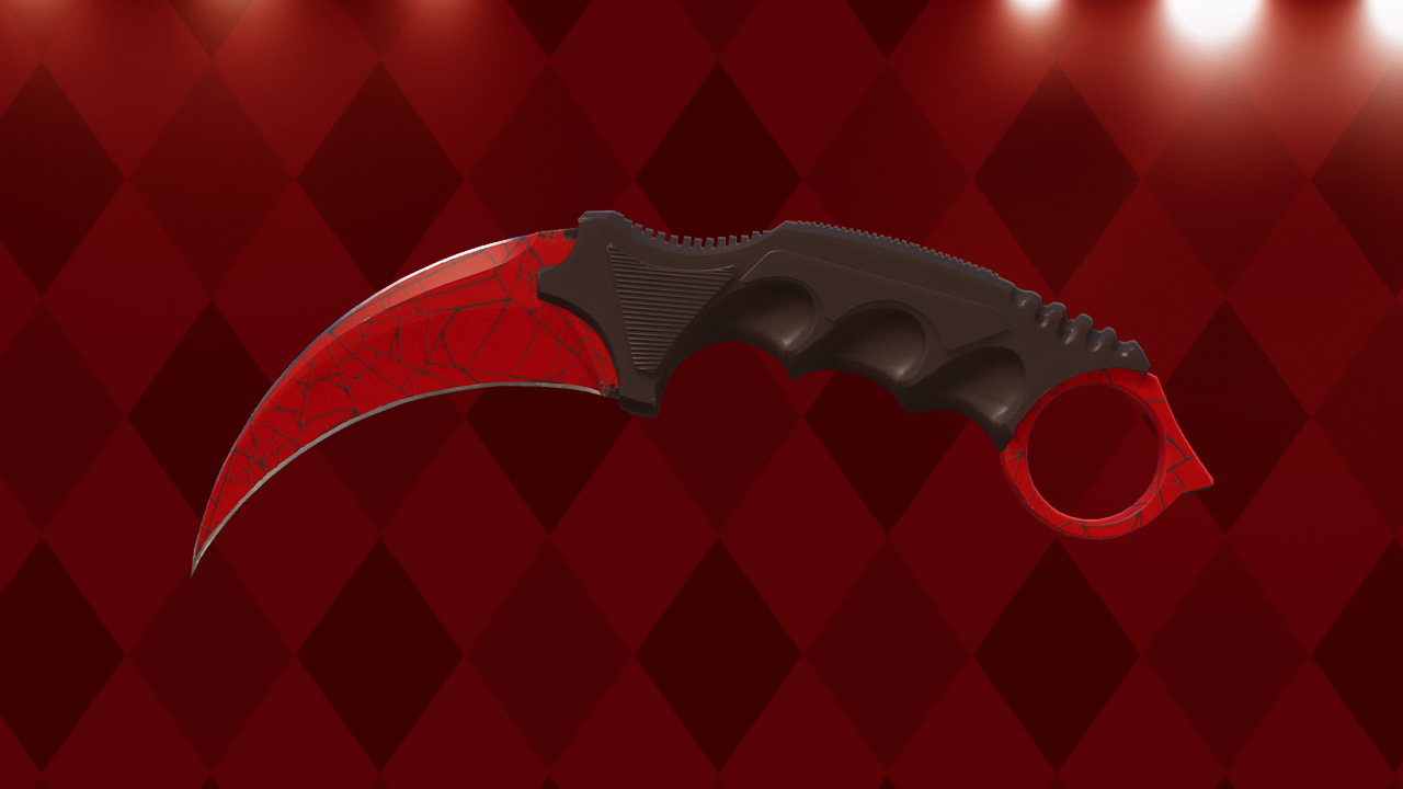 Karambit-Crimson-Web