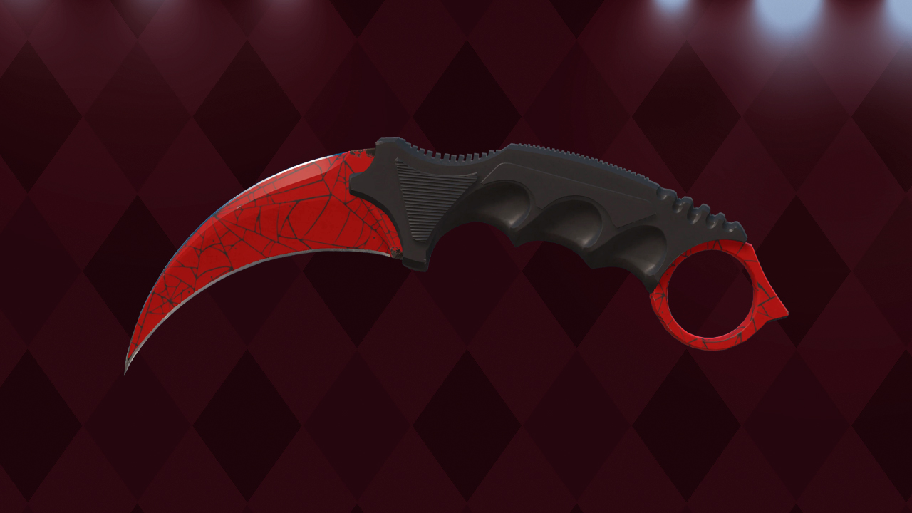 Karambit-Crimson-Web
