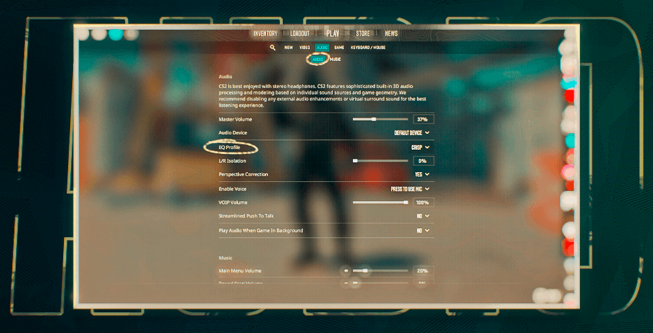 Customize In-game Audio Settings