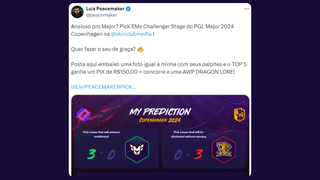 Luis Peacemaker: Ansioso pro Major?