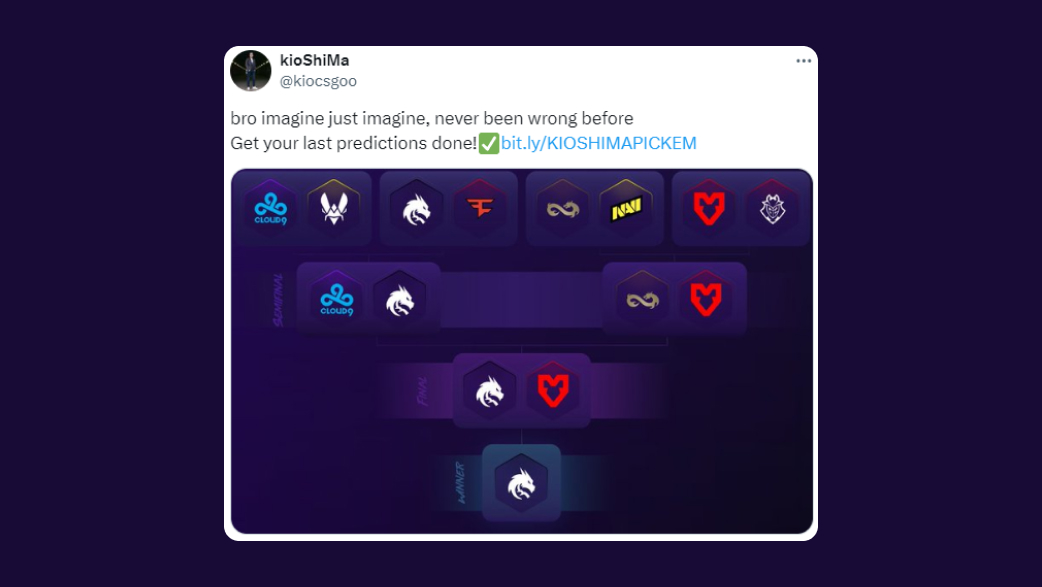 kioShiMa: bro imagine just imagine, never been wrong before