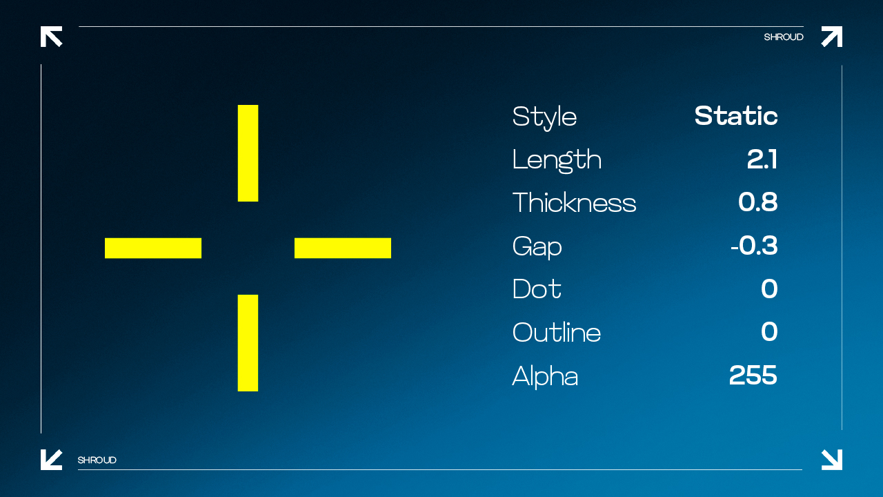 Shroud’s Crosshair Settings