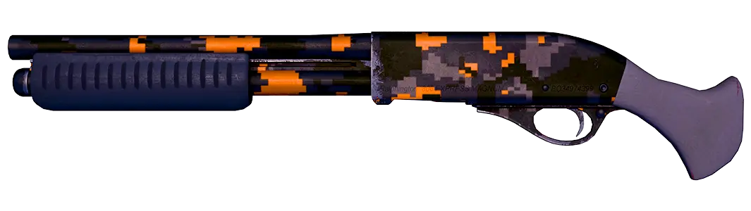 Abges&auml;gte Schrotflinte | Orangenes DDPAT