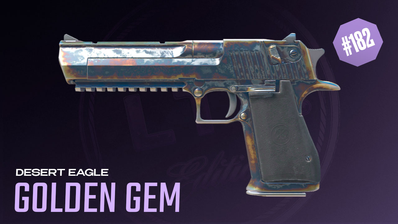 Gold Gem Patterns for Desert Eagle Heat Treated