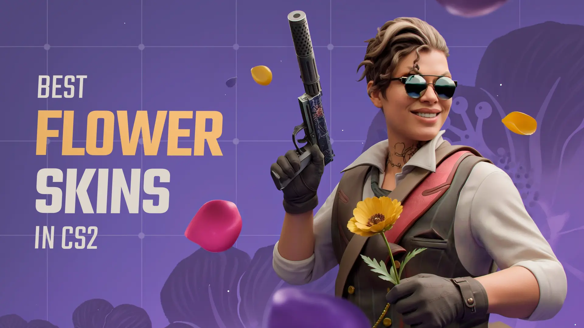 สกินลายดอกไม้สุดสวยใน CS2 สวยสังหารของจริง