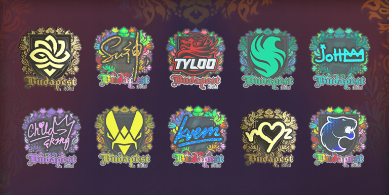 All Budapest Major 2025 Stickers