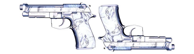 Dual Berettas | Silver Pour