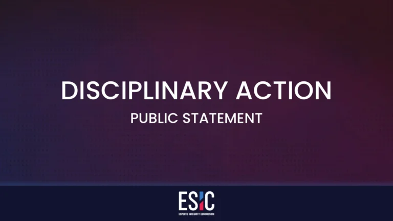 ESIC provisionally suspends NOMERCY amid match integrity investigation