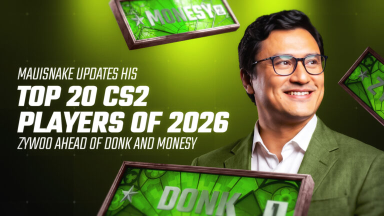 Mauisnake Updates His Top 20 CS2 Players of 2026: ZywOo Ahead of donk and m0NESY